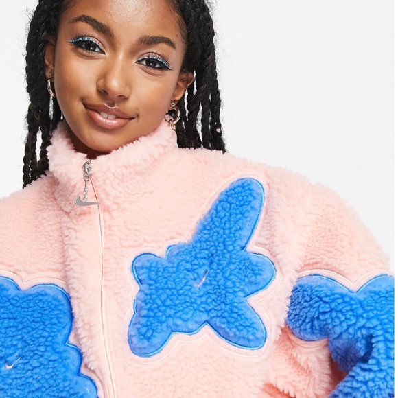 Nike Project Uphoria Abstract Print Sherpa Fleece Jacket - Picture 1 of 7